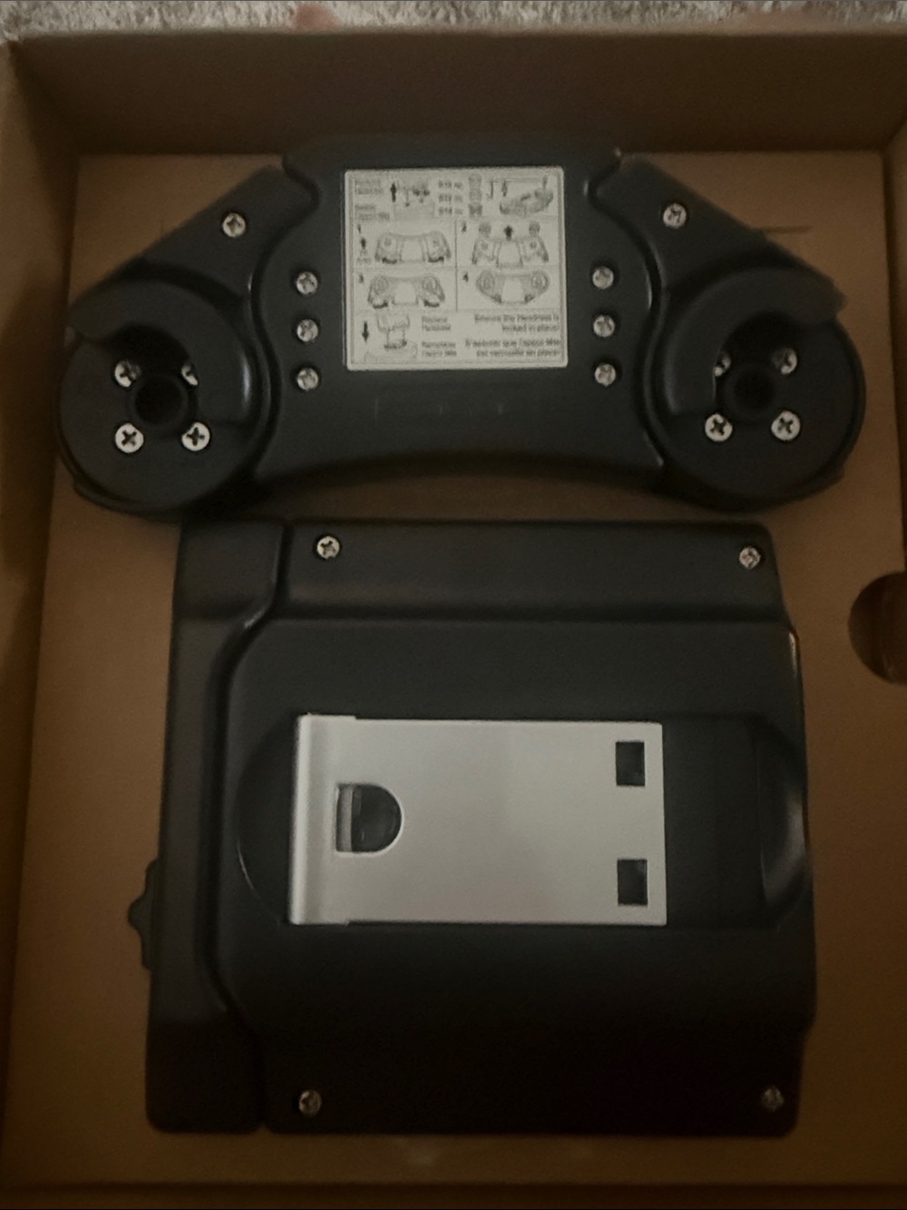 Black VR Accessory Mount and Charging Base